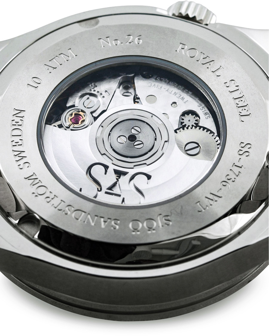 Herr | Sjöö Sandström Royal Steel Worldtimer 36mm Grey with Steel | Sjöö Sandström | Royal Steel Worldtimer 36mm Grey with Steel
