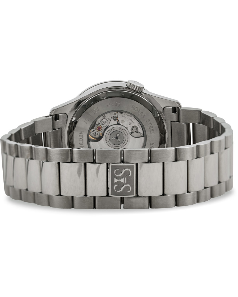 Herr | Sjöö Sandström Royal Steel Worldtimer 36mm Grey with Steel | Sjöö Sandström | Royal Steel Worldtimer 36mm Grey with Steel