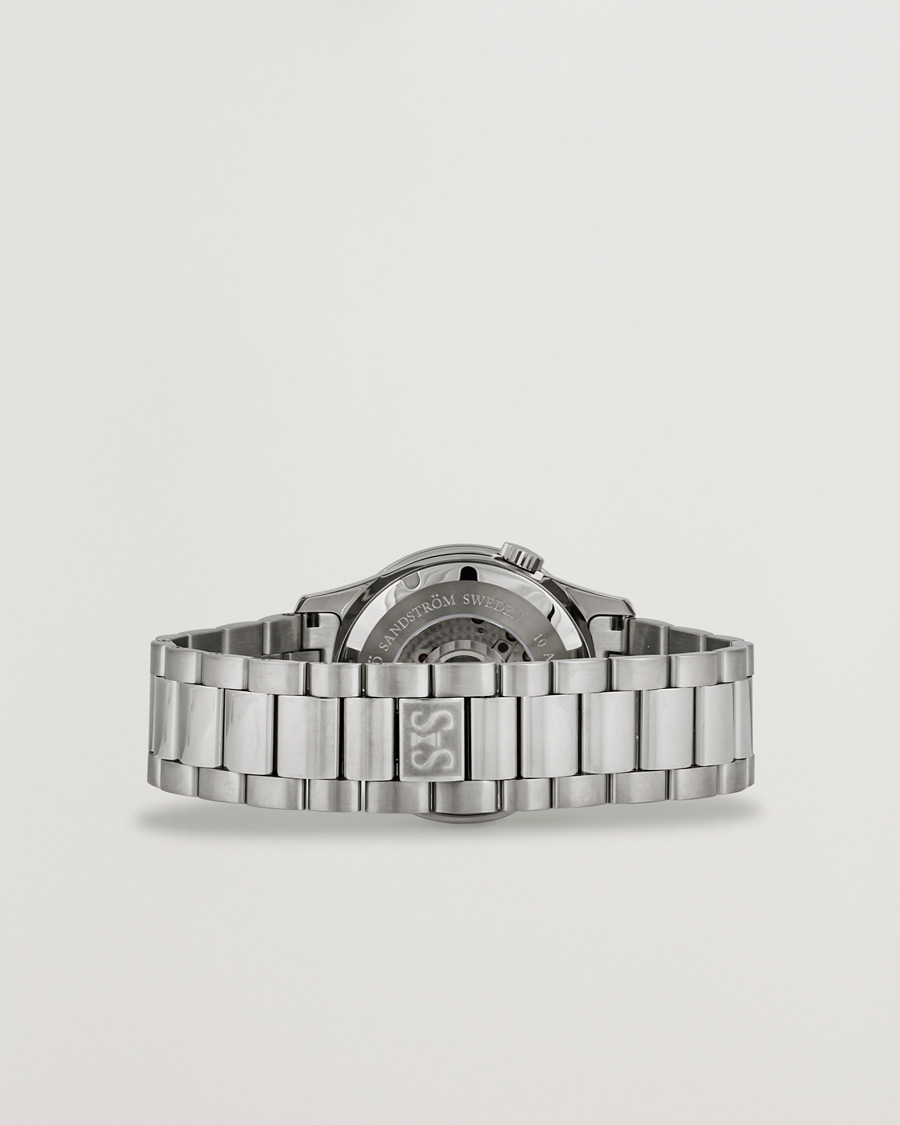 Herr | Sjöö Sandström Royal Steel Worldtimer 36mm White with Steel | Sjöö Sandström | Royal Steel Worldtimer 36mm White with Steel