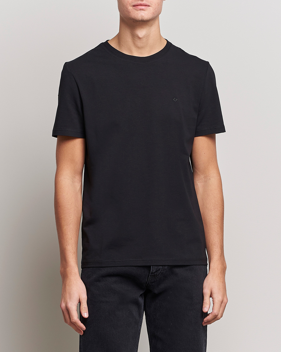 Herre | T-Shirts | Morris | James Crew Neck Tee Black