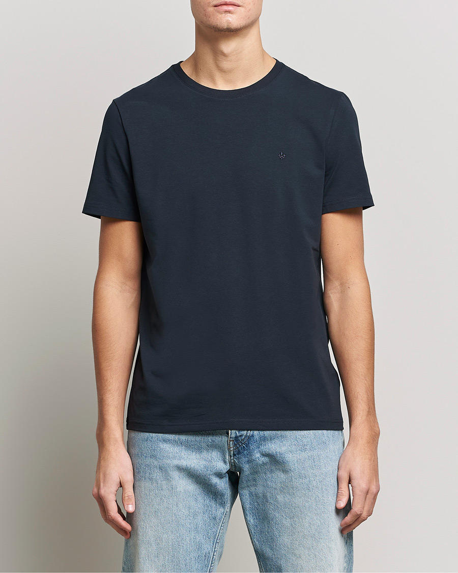 Herre | Morris | Morris | James Crew Neck Tee Navy