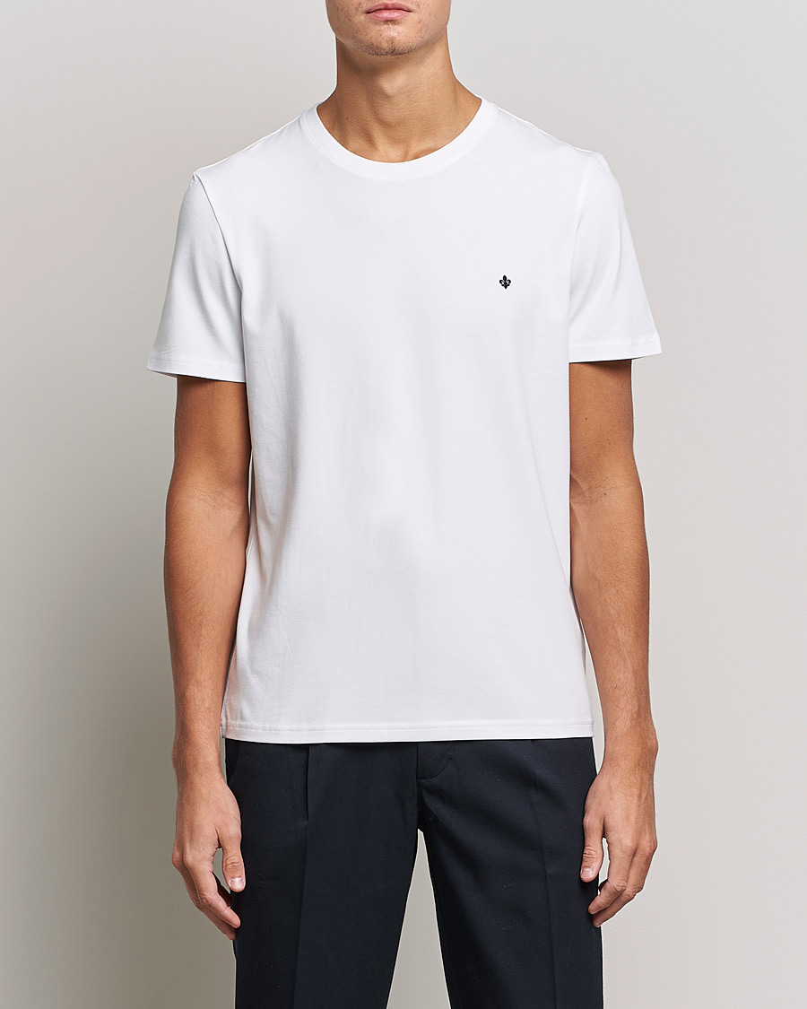 Herre | T-Shirts | Morris | James Crew Neck Tee White