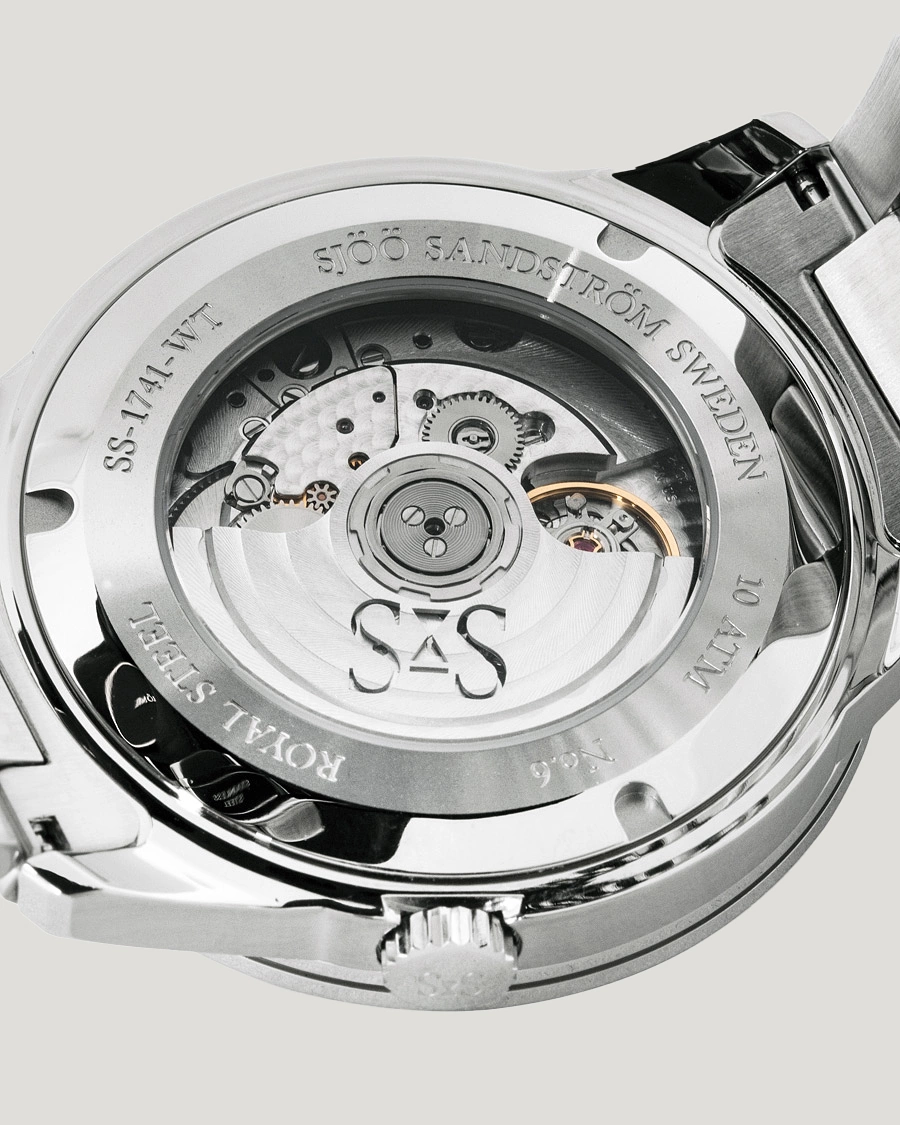 Herr | Sjöö Sandström Royal Steel Worldtimer 41mm Black with Steel | Sjöö Sandström | Royal Steel Worldtimer 41mm Black with Steel