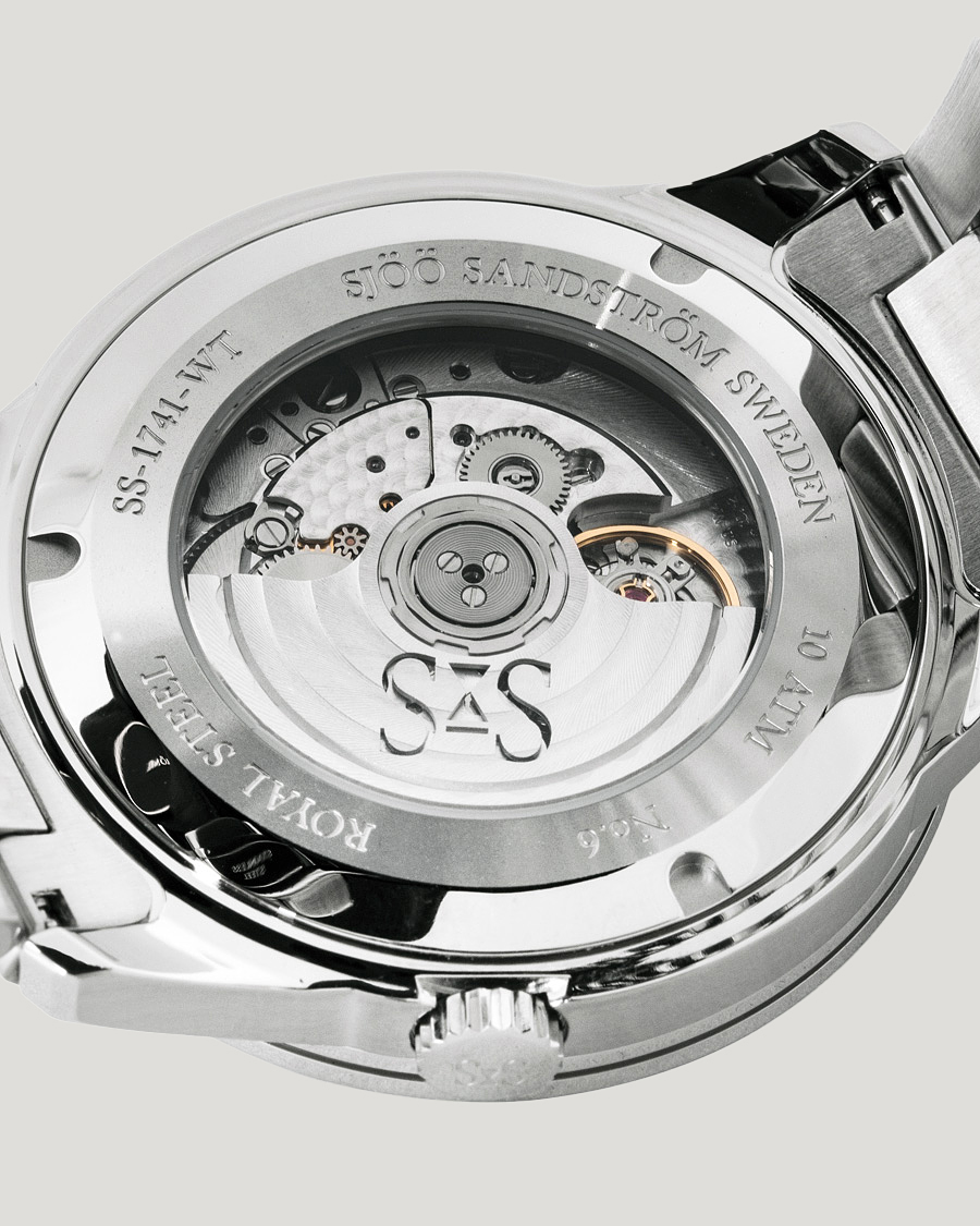 Herr | Sjöö Sandström Royal Steel Worldtimer 41mm Black with Steel | Sjöö Sandström | Royal Steel Worldtimer 41mm Black with Steel