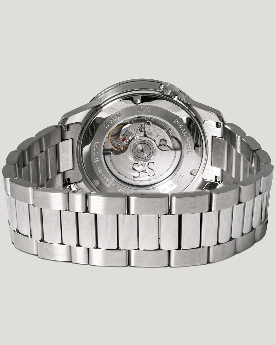 Herr | Sjöö Sandström Royal Steel Worldtimer 41mm Black with Steel | Sjöö Sandström | Royal Steel Worldtimer 41mm Black with Steel