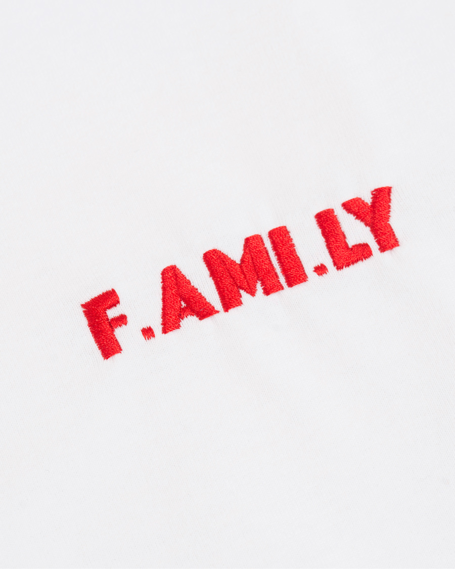 Herr | T-Shirts | AMI | F.A M I.LY Crew Neck T-Shirt White