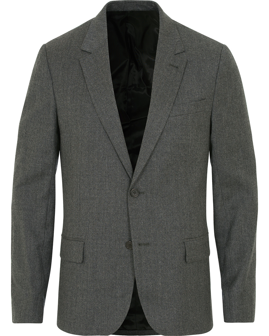 Herr | Kavajer | AMI | Unlined Wool Jacket Anthracite