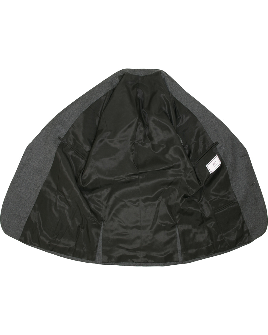 Herr | Kavajer | AMI | Unlined Wool Jacket Anthracite