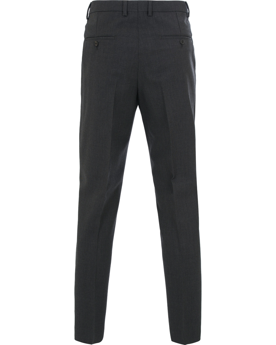 Herr | Byxor | AMI | Carrot Fit Turn Up Trousers Grey