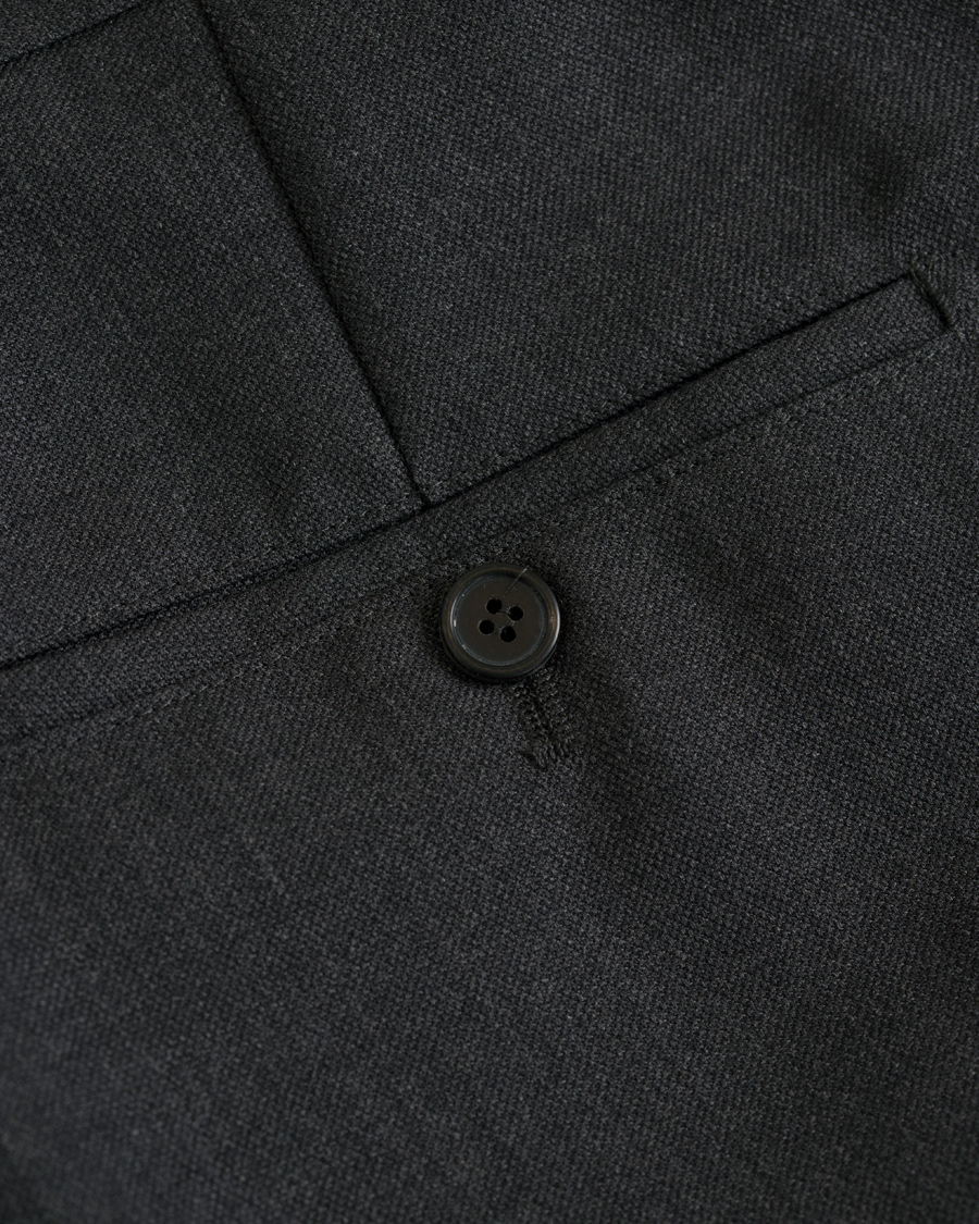 Herr | Byxor | AMI | Carrot Fit Turn Up Trousers Grey