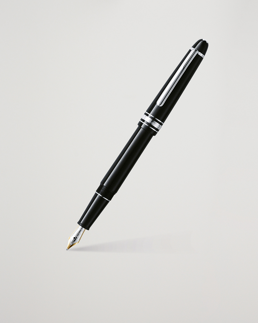 Herr | Pennor | Montblanc | 145 Classique Meisterstück F Fountain Pen Platinum Line