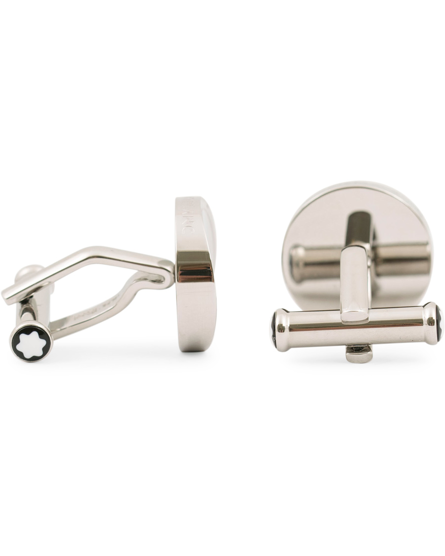 Herr | Montblanc Steel Cufflinks White Emblem | Montblanc | Steel Cufflinks White Emblem