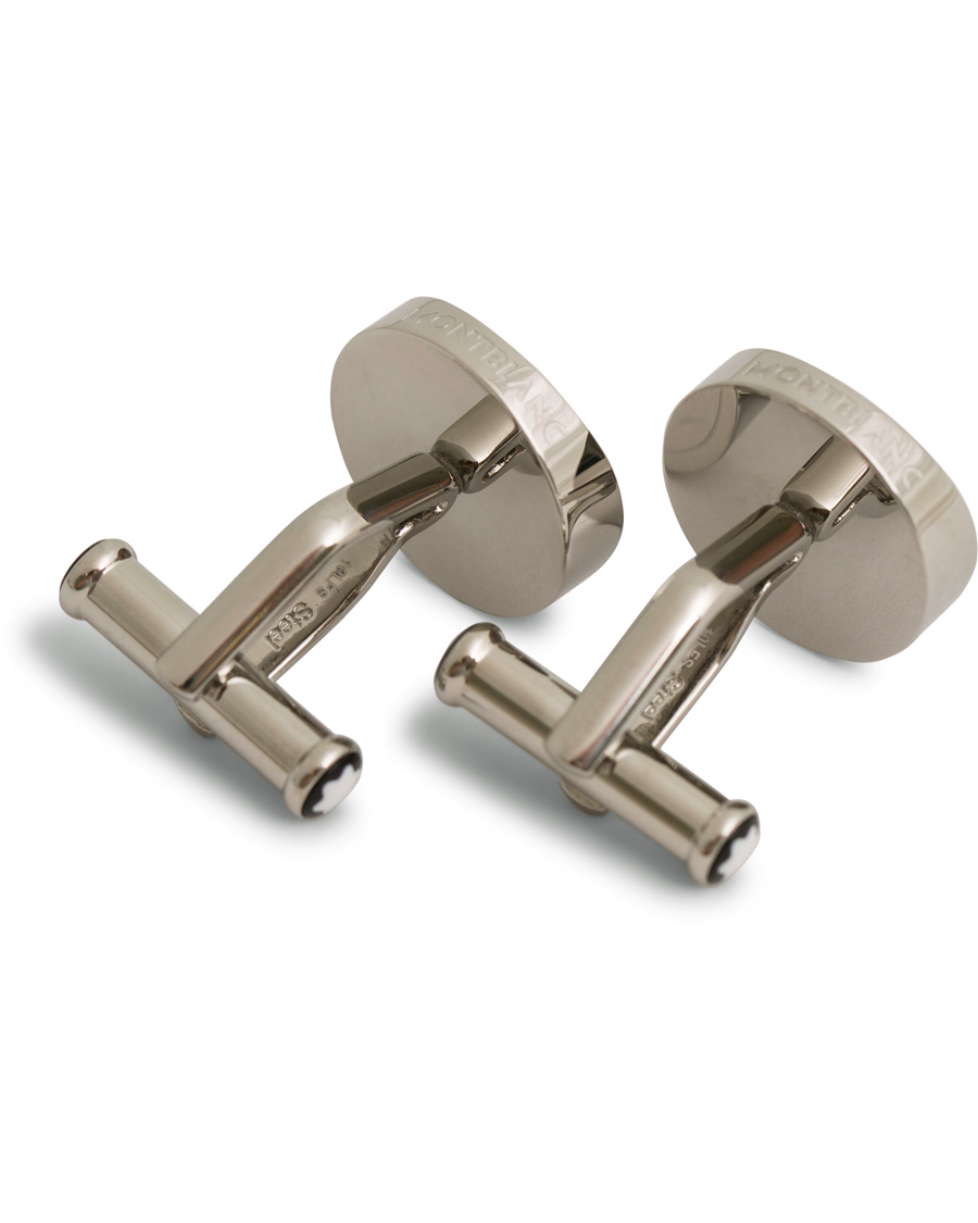 Herr | Montblanc Steel Cufflinks White Emblem | Montblanc | Steel Cufflinks White Emblem