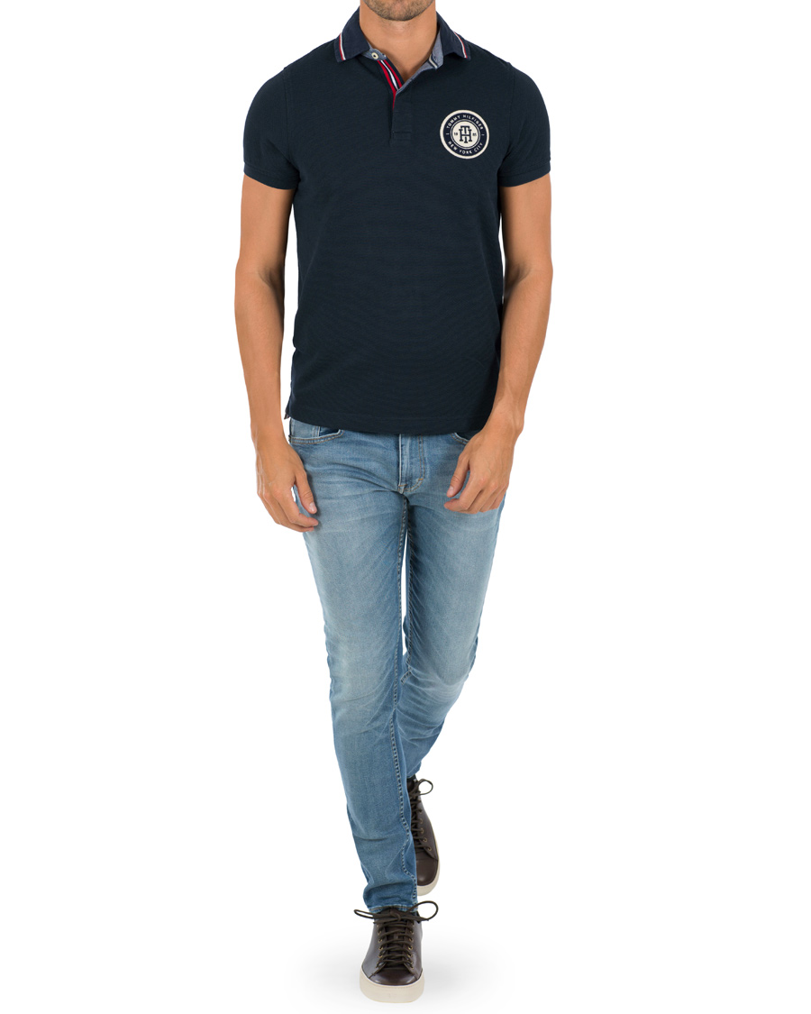 Herr | Pikéer | Tommy Hilfiger | Carl Logo Polo Sky Captain