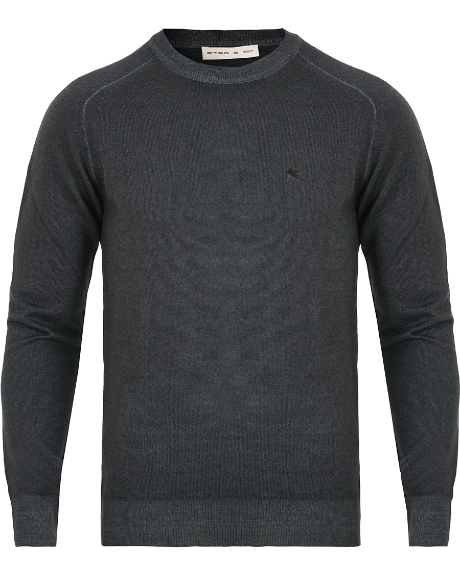 Herr | Tröjor | Etro | Wool Vintage Crew Neck Grey