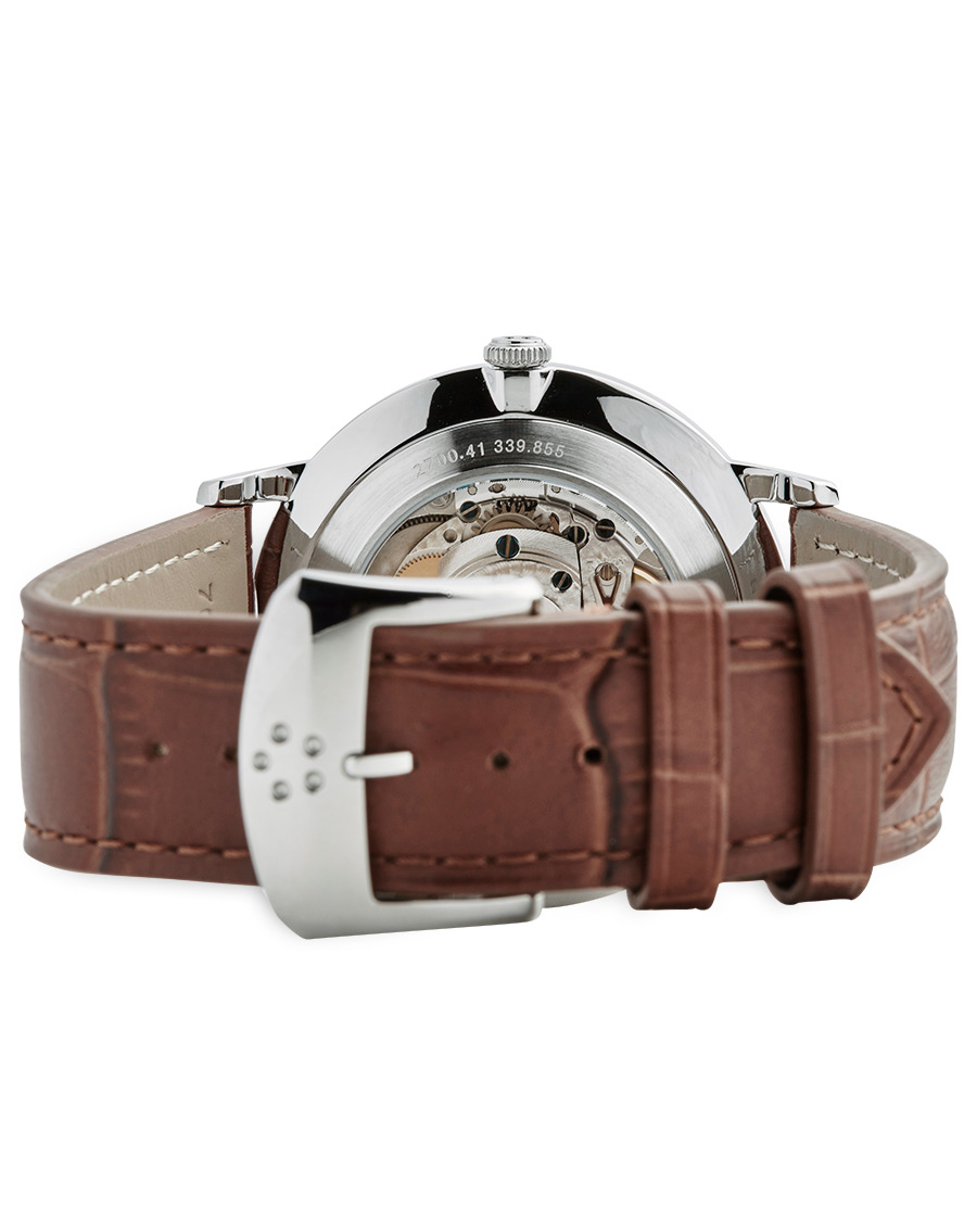 Herr | Eterna Eternity Automatic Silver/Brown Silver/Brown Leather 40mm | Eterna | Eternity Automatic Silver/Brown Silver/Brown Leather 40mm