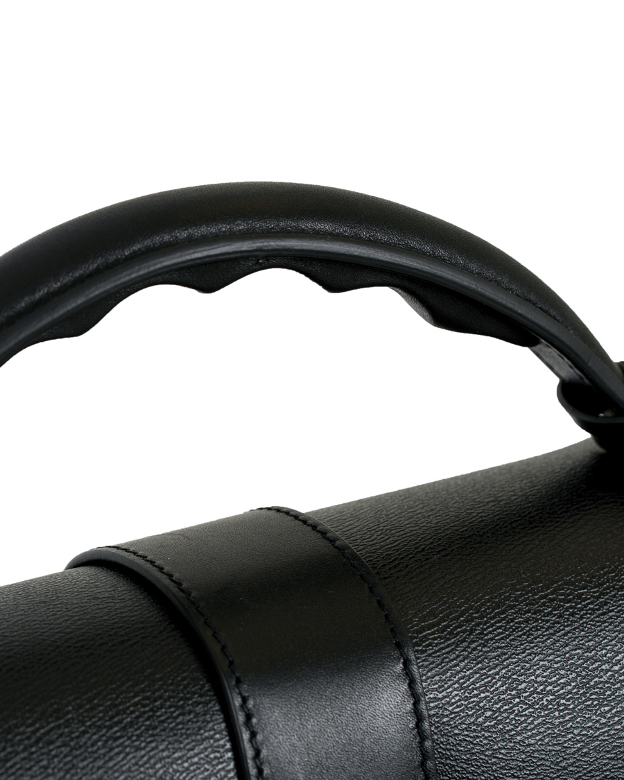 Herr | Smythson Grosvenor Slim Calf Briefcase Black | Smythson | Grosvenor Slim Calf Briefcase Black