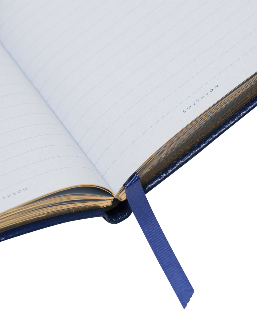 Herr | Smythson Panama Notebook Cobolt