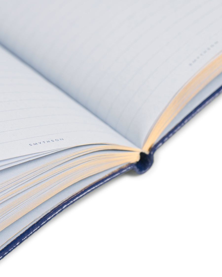 Herr | Smythson Panama Notebook Cobalt