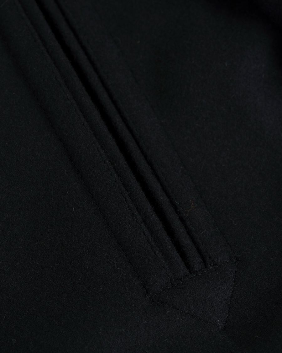 Herr | Jackor | Private White V.C. | The Shearling Collar Pea Coat Navy