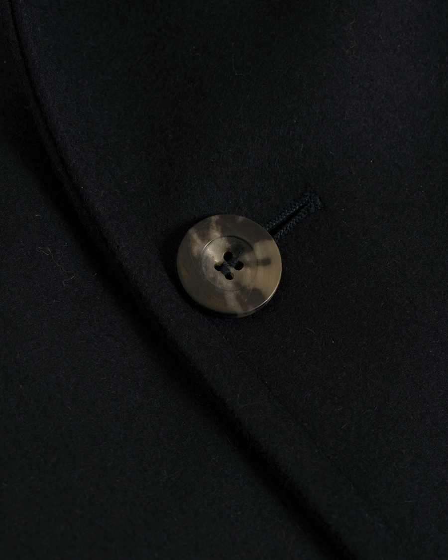Herr | Jackor | Private White V.C. | The Shearling Collar Pea Coat Navy