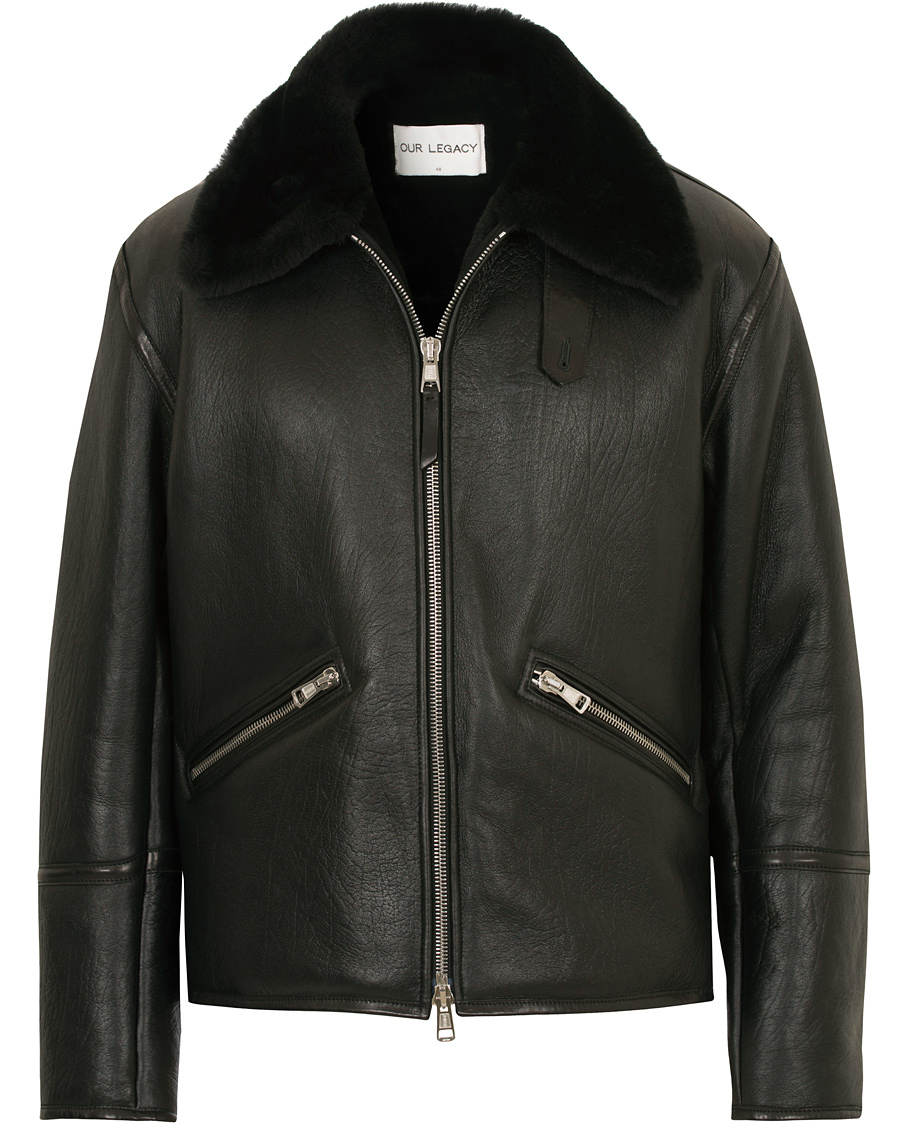 Herr | Jackor | Our Legacy | Flight Jacket Black Shearling