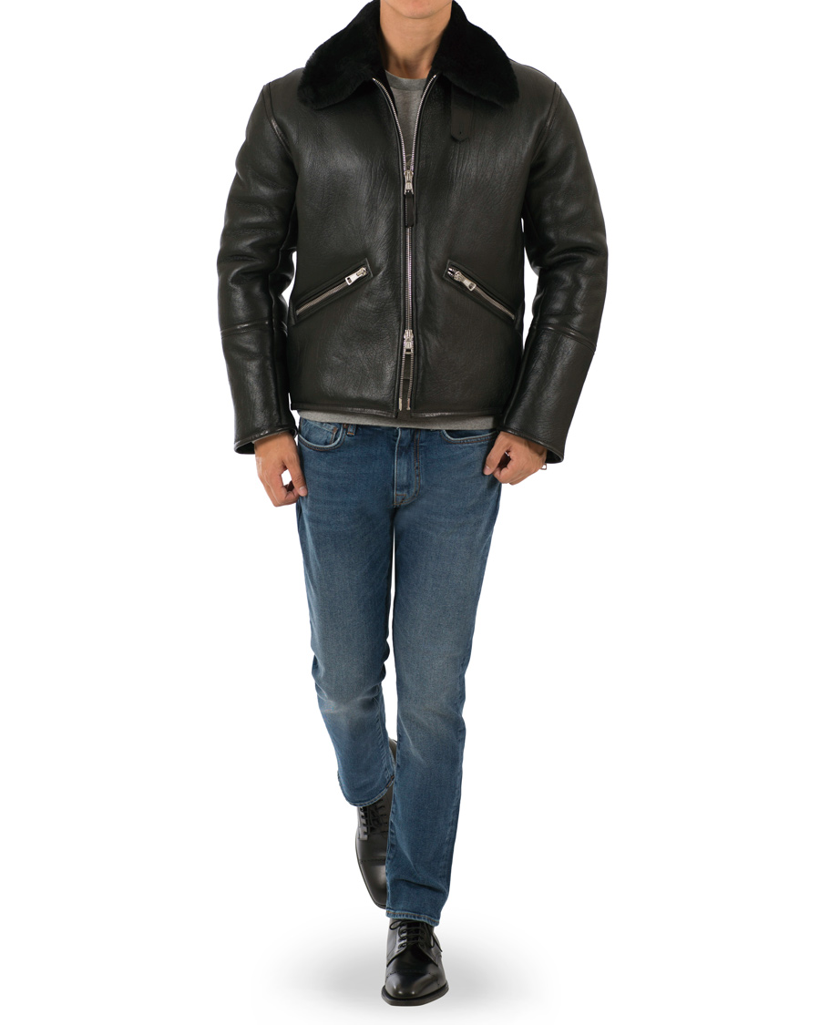 Herr | Jackor | Our Legacy | Flight Jacket Black Shearling