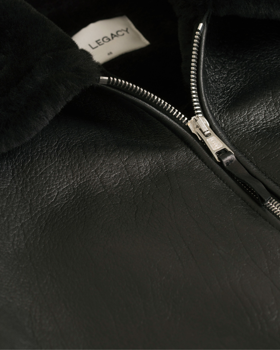 Herr | Jackor | Our Legacy | Flight Jacket Black Shearling