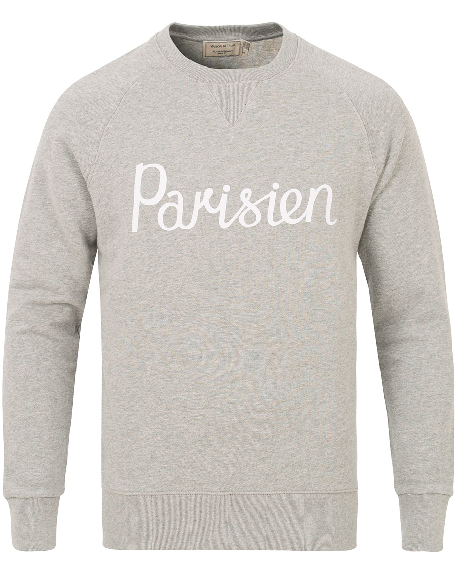 Herr | Tröjor | Maison Kitsuné | Sweatshirt Parisien Grey Melange