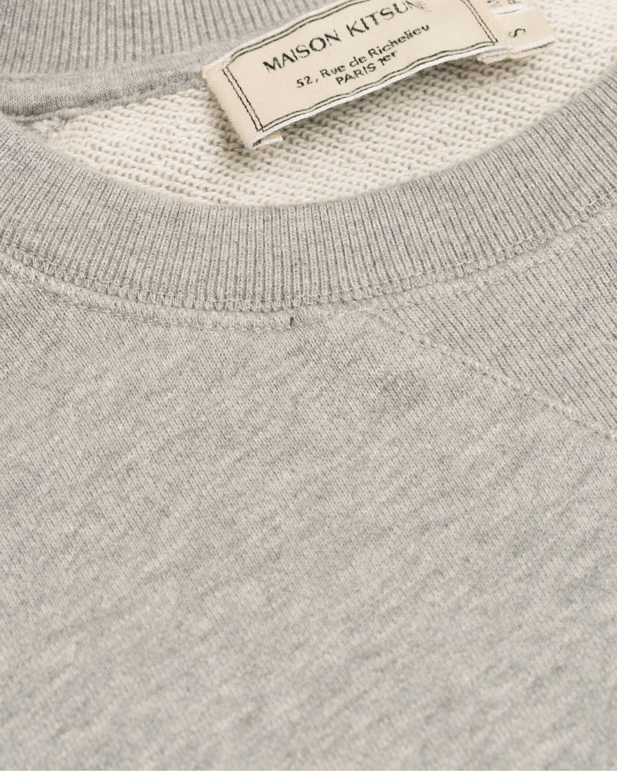 Herr | Tröjor | Maison Kitsuné | Sweatshirt Parisien Grey Melange