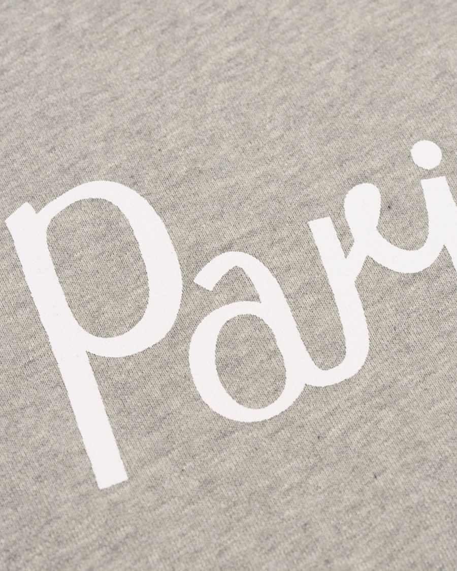 Herr | Tröjor | Maison Kitsuné | Sweatshirt Parisien Grey Melange