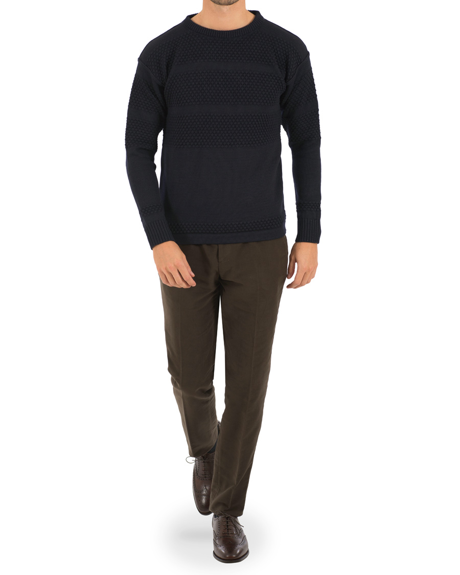 Herr | Tröjor | S.N.S. Herning | Fisherman Crew Neck Navy Blue