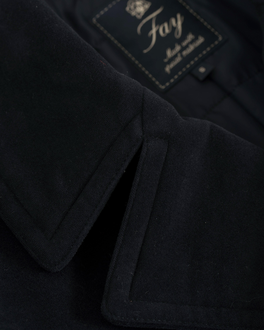 Herr | Jackor | Fay | Moleskin Peacoat Navy