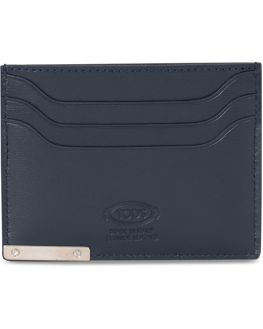 Herr | Tod's Placket Credit Card Holder Navy Calf | Tod's | Placket Credit Card Holder Navy Calf