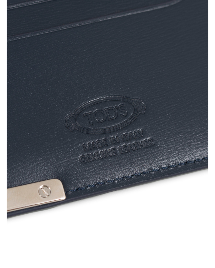 Herr | Tod's Placket Credit Card Holder Navy Calf | Tod's | Placket Credit Card Holder Navy Calf