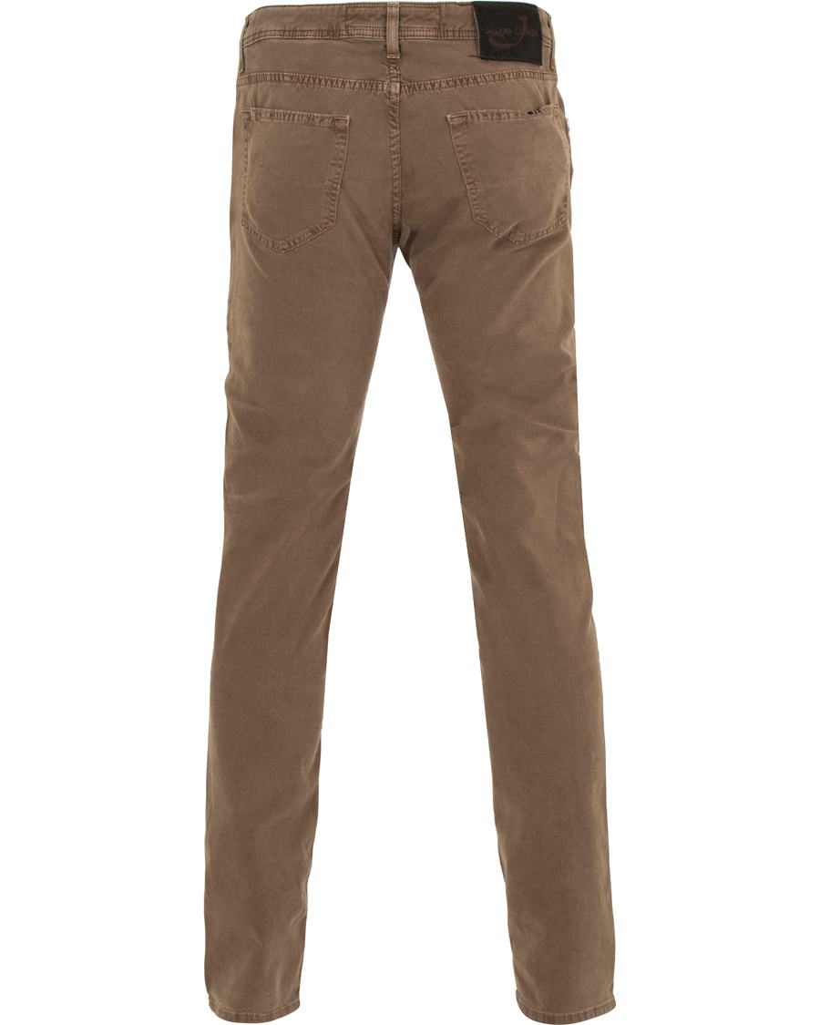 Herr | Byxor | Jacob Cohën | Jacob Cohen 622 Slim Fit 5-Pocket Trousers Light Brown