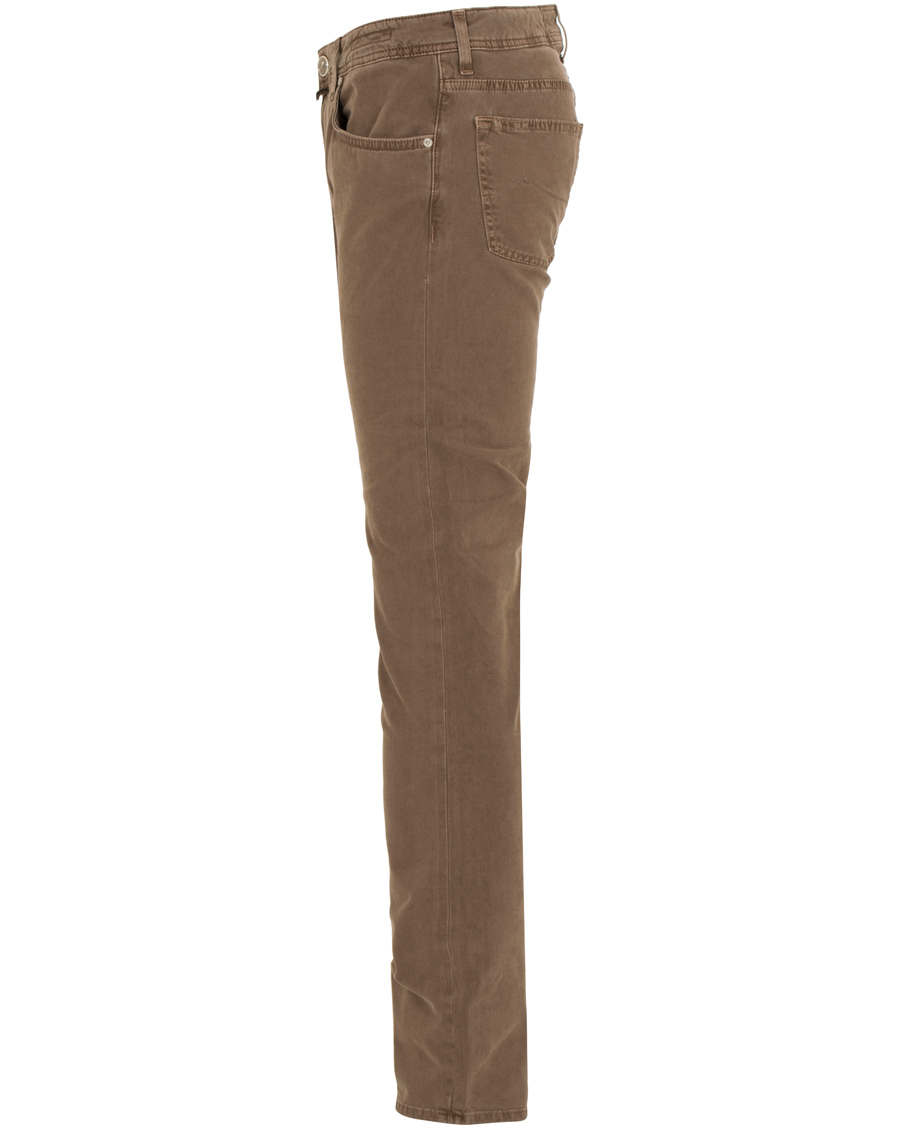 Herr | Byxor | Jacob Cohën | Jacob Cohen 622 Slim Fit 5-Pocket Trousers Light Brown