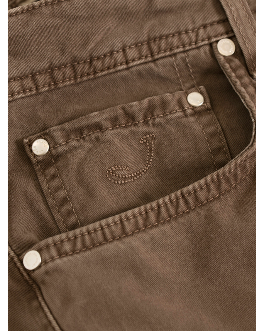 Herr | Byxor | Jacob Cohën | Jacob Cohen 622 Slim Fit 5-Pocket Trousers Light Brown