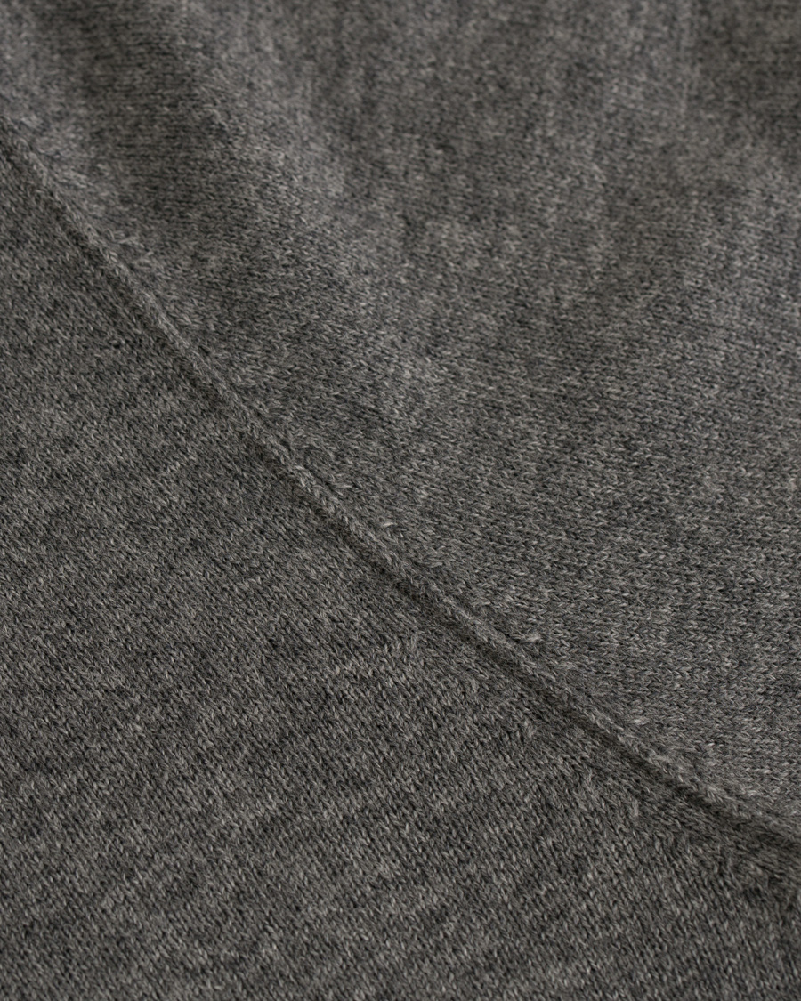 Herr | Tröjor | Filippa K | Cotton/Merino Roll Edge Sweater Grey Melange