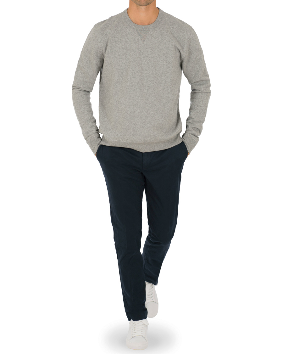 Herr | Tröjor | Filippa K | Rider Crew Neck Sweatshirt Grey Melange
