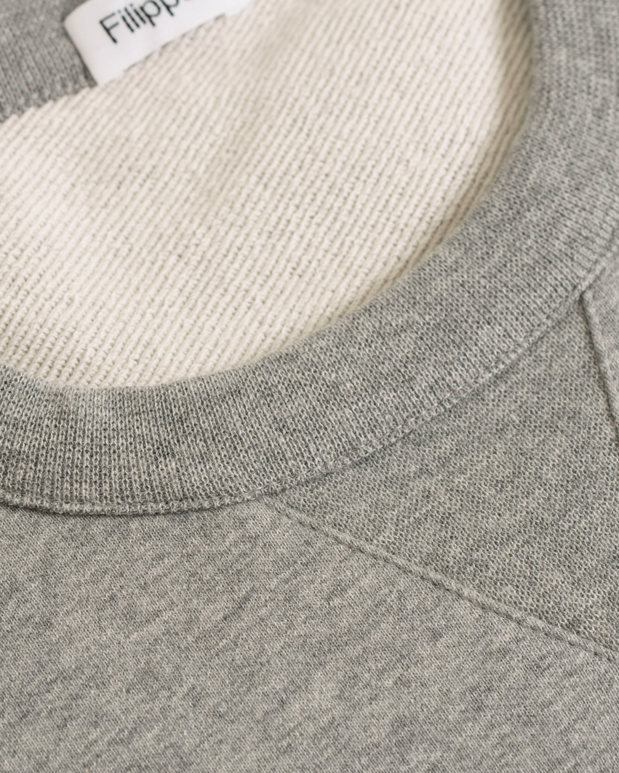 Herr | Tröjor | Filippa K | Rider Crew Neck Sweatshirt Grey Melange