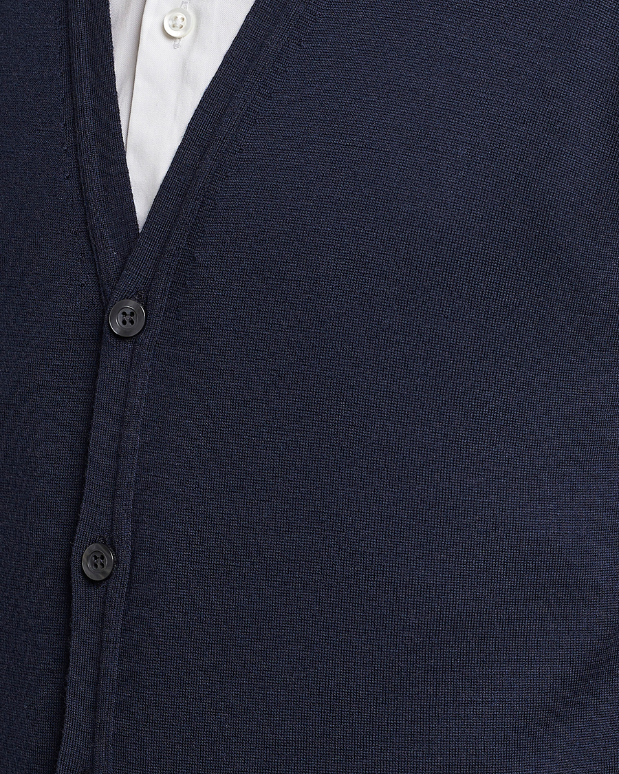 Herr | Tröjor | John Smedley | Huntswood Slim Fit Waistcoat Midnight