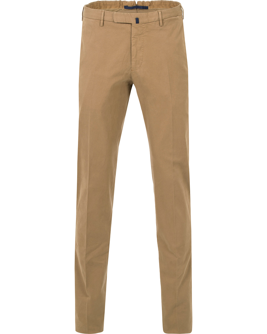 Herr | Byxor | Incotex | Slim Fit Comfort Garment Dyed Washed Chino Khaki