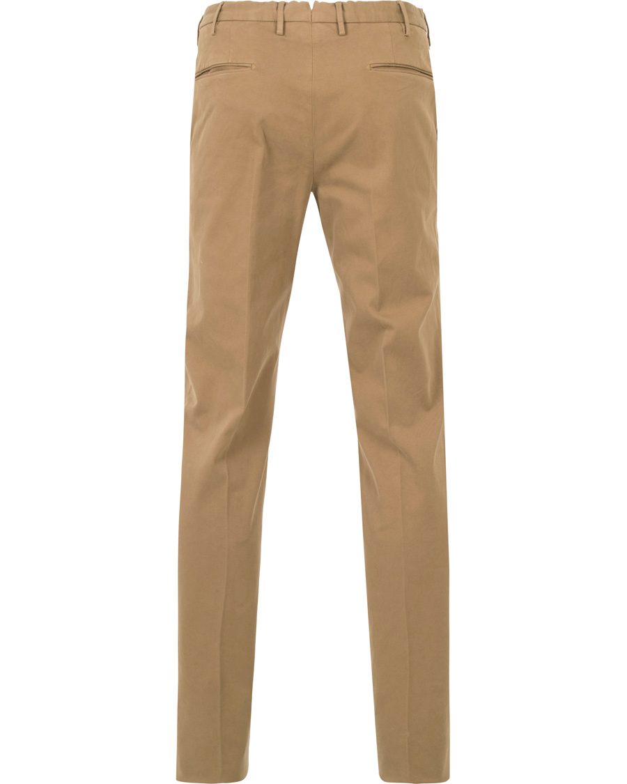 Herr | Byxor | Incotex | Slim Fit Comfort Garment Dyed Washed Chino Khaki