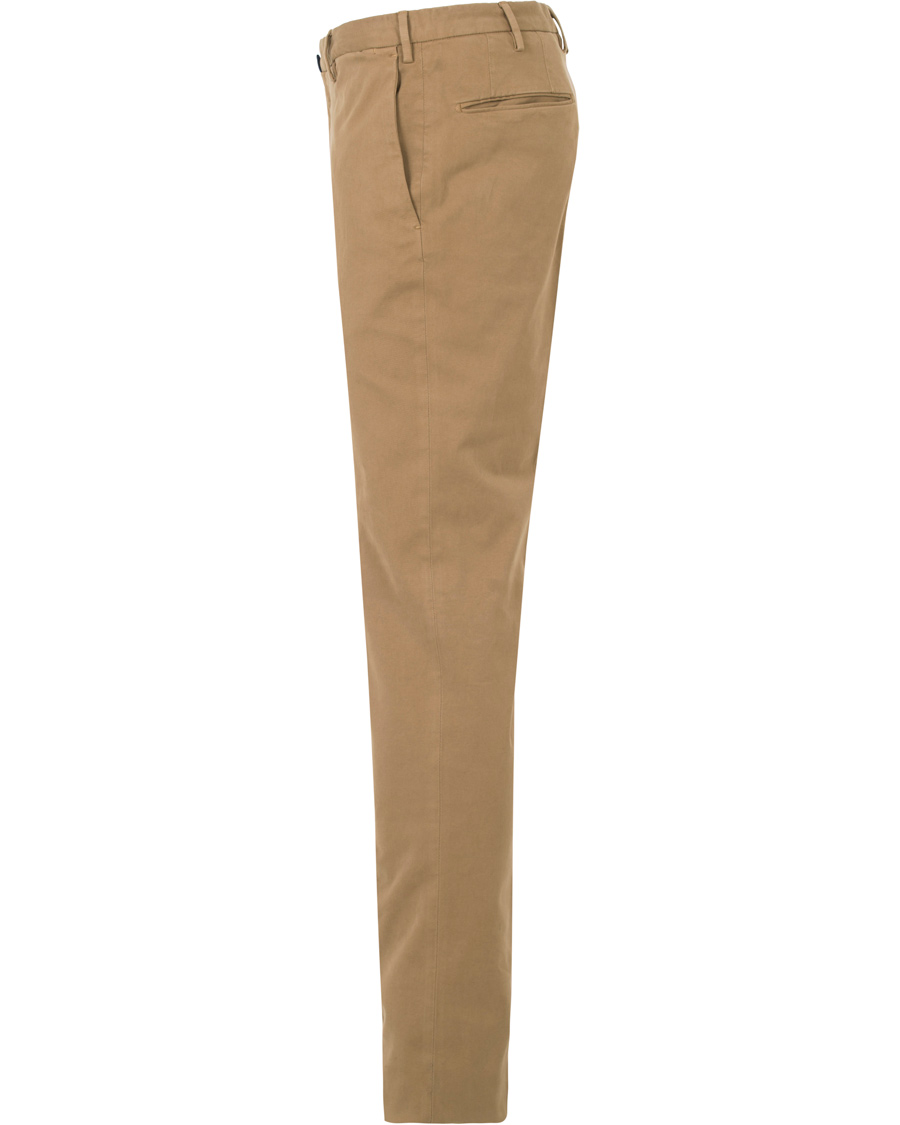 Herr | Byxor | Incotex | Slim Fit Comfort Garment Dyed Washed Chino Khaki