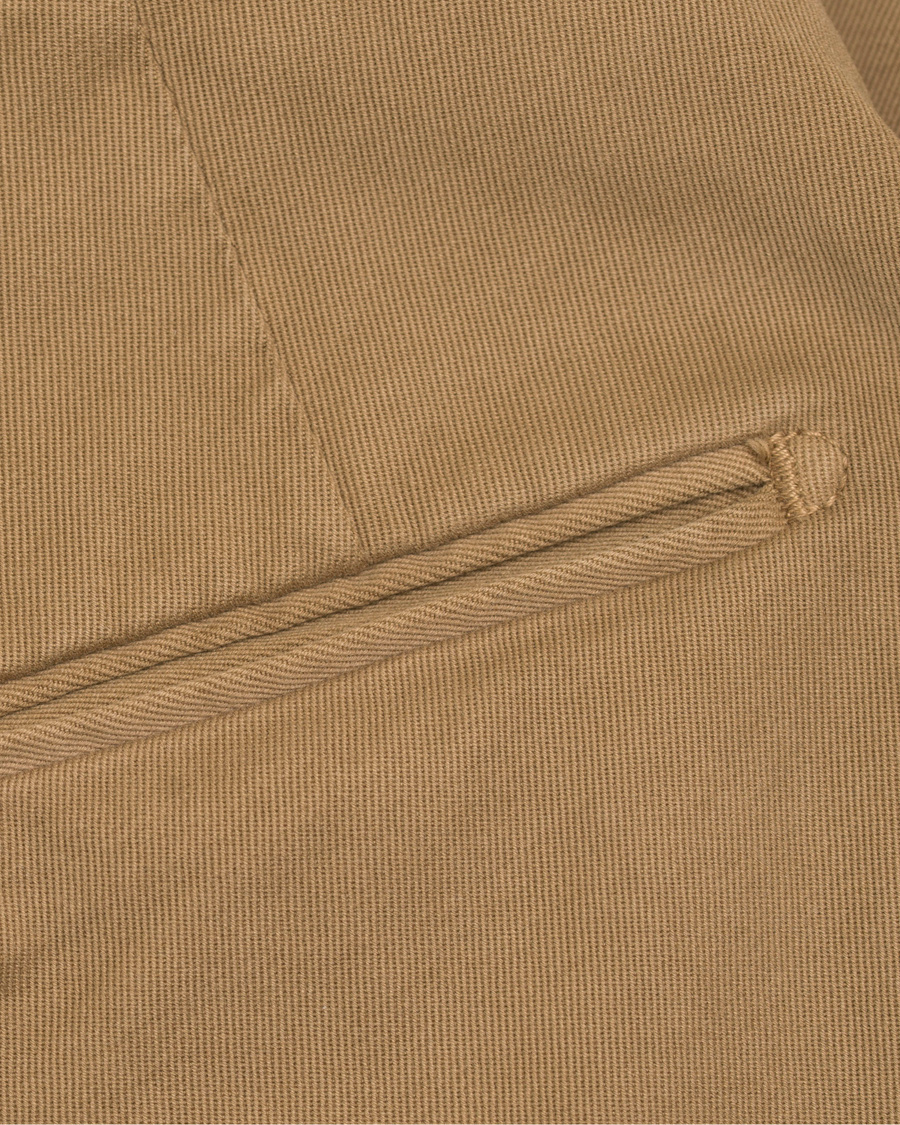 Herr | Byxor | Incotex | Slim Fit Comfort Garment Dyed Washed Chino Khaki