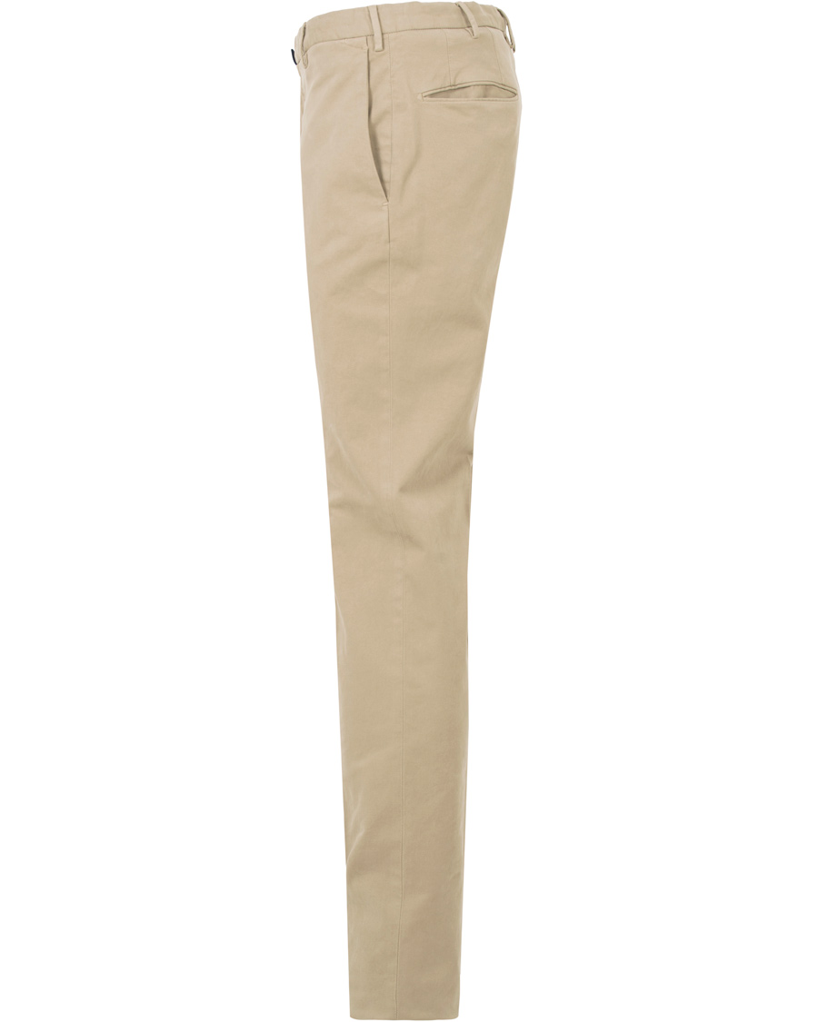 Herr | Byxor | Incotex | Slim Fit Comfort Garment Dyed Washed Chino Stone