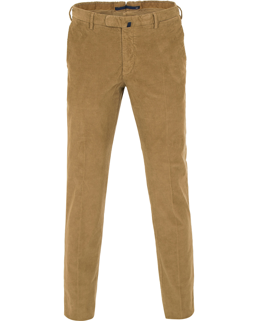 Herr | Byxor | Incotex | Slim Fit Garment Dyed Baby Corduroy Trousers Light Brown