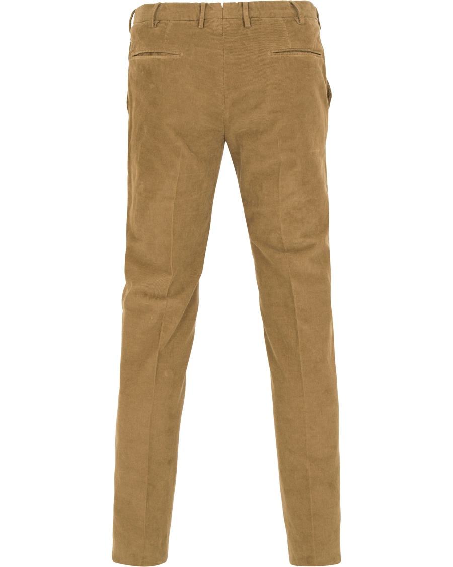 Herr | Byxor | Incotex | Slim Fit Garment Dyed Baby Corduroy Trousers Light Brown