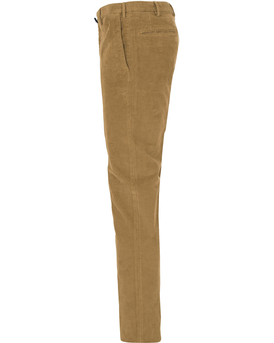Herr | Byxor | Incotex | Slim Fit Garment Dyed Baby Corduroy Trousers Light Brown